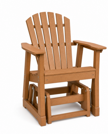 Curved Adirondack Dining Chair Glider